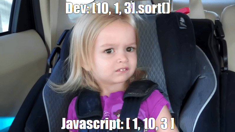 thumbnail: Dev: "[10, 1, 3].sort()", Javascript: "[1, 10, 3]"