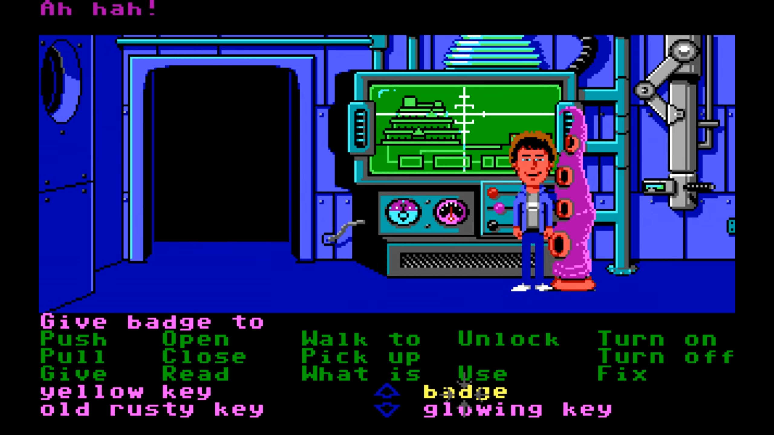 thumbnail: MS-DOS Maniac Mansion game