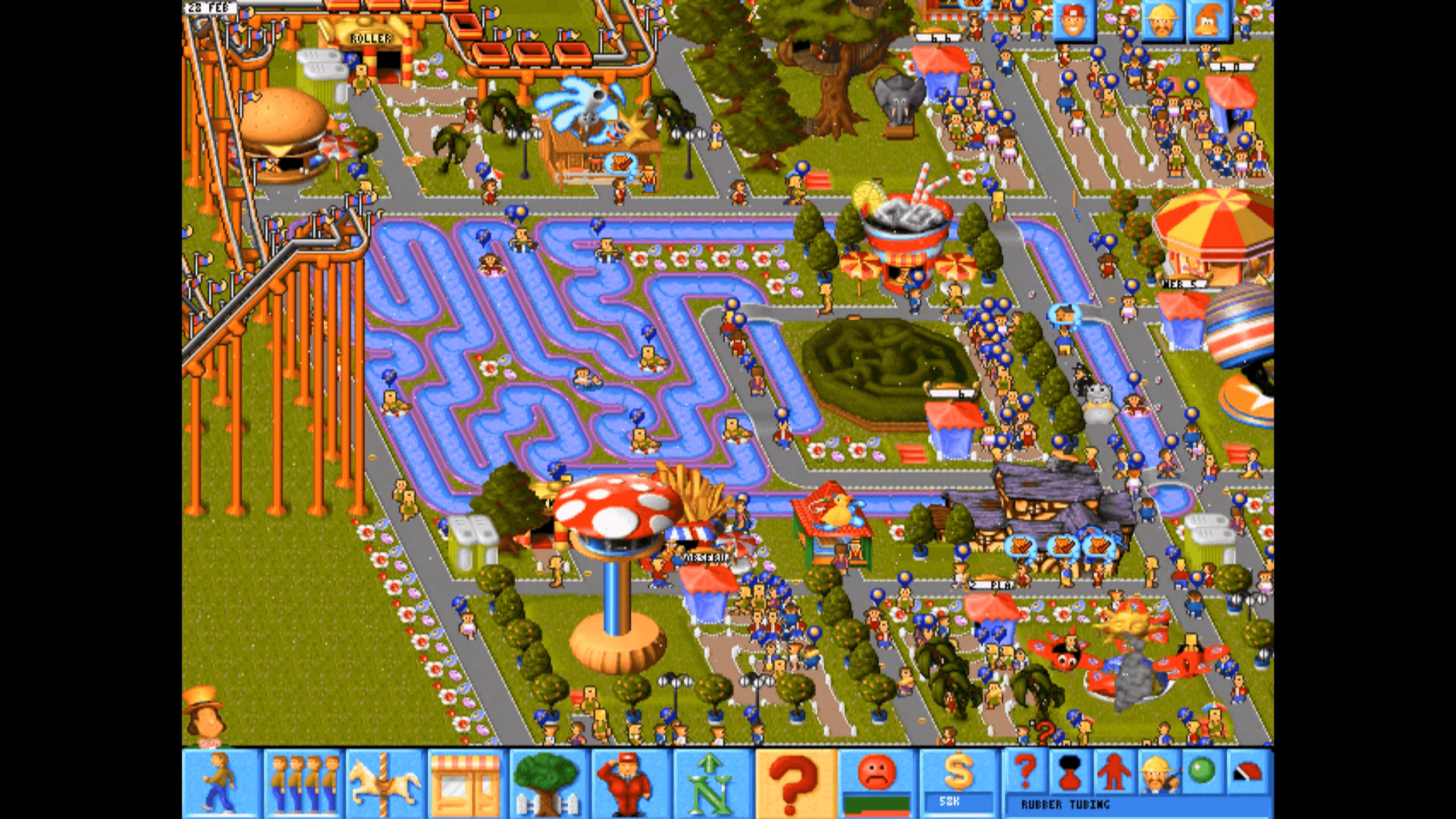 thumbnail: MS-DOS Theme Park game