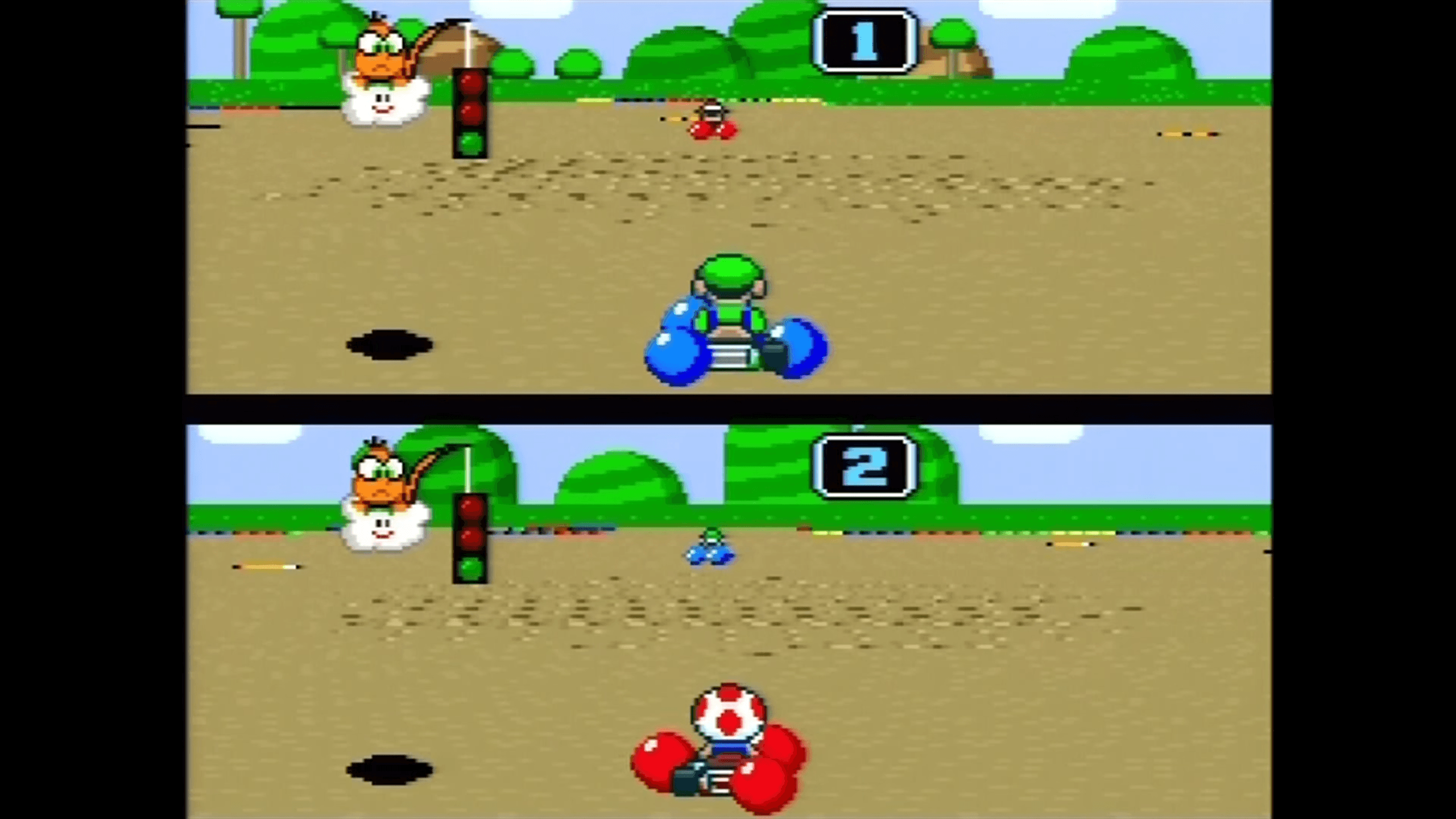 thumbnail: SNES Super Mario Kart game