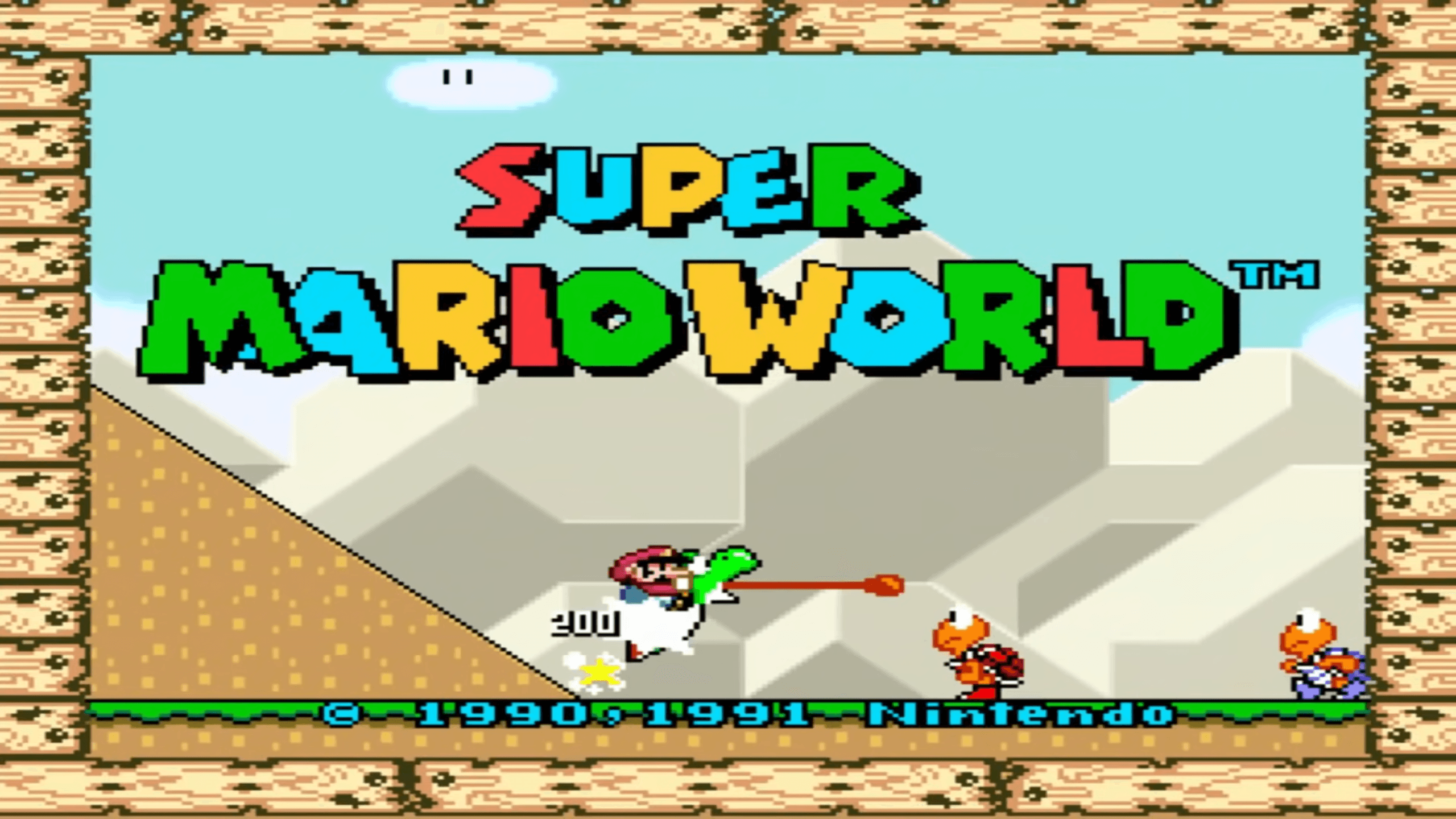 thumbnail: SNES Super Mario World game